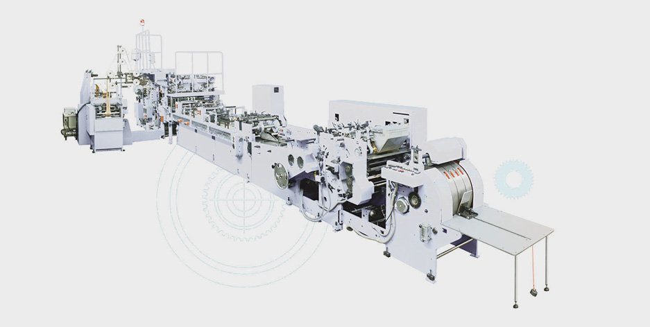 Introduction of sheeting-fed paper bag machine
